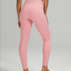 lululemon align 28” pink puff leggings